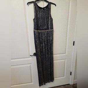 Elegant Black Sleeveless Maxi Dress